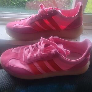 Adidas Pink and Red Casual Sneakers